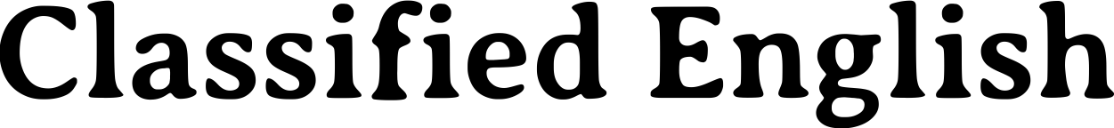 Classified English
